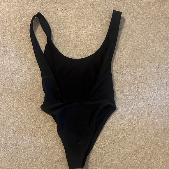 Aerie low back Black One-Piece Swimsuit - Picture 3 of 4
